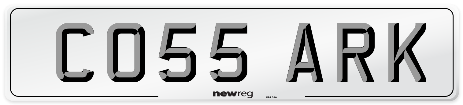 CO55 ARK Number Plate from New Reg